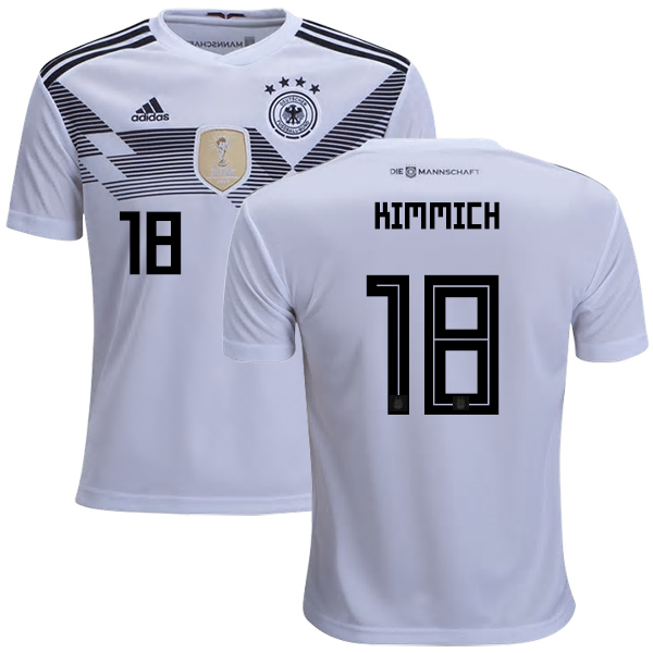 Germany #18 Kimmich White Home Kid Soccer Country Jersey
